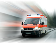 Rettungswagen   im Notfall